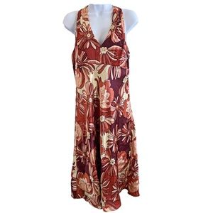 NWT Ann Taylor LOFT Bronze burgundy mauve silk blend V-Neck halter Dress Sz 10
